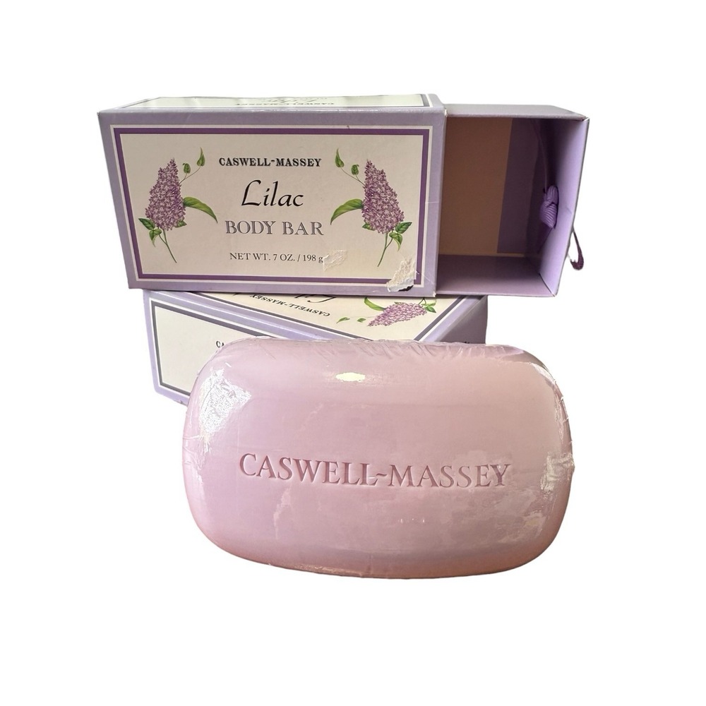 Caswell Massey lilac Body Bar Soap 7oz Lot Of‎ 2 Discontinued HTF